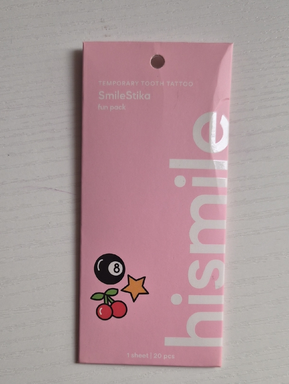 SmileStika Temporary Tooth Tattoo - Pink Cherry & Star Pack